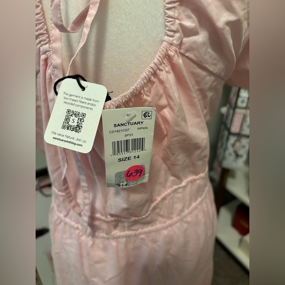 Sanctuary Women's Tie Detail Midi Dress NWT 14 - Picture 12 of 12